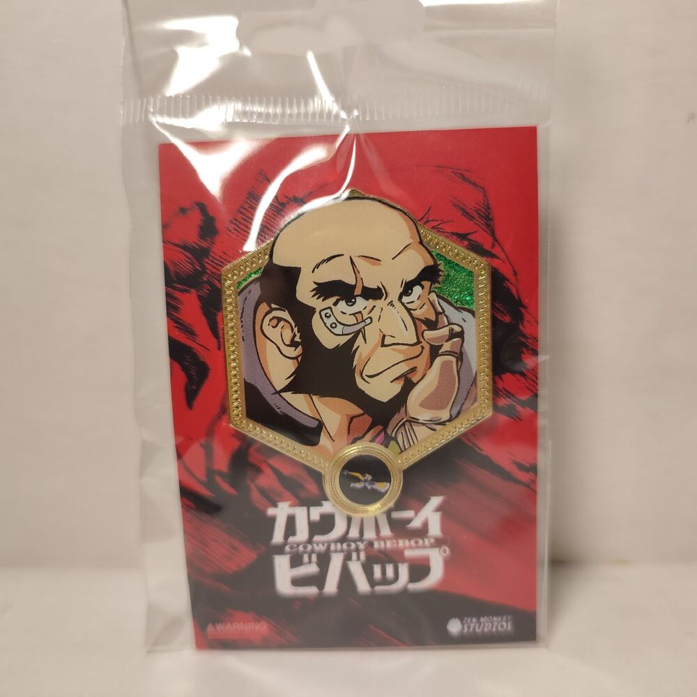 Cowboy Bebop Jet Black Golden Series Enamel Pin Official Full Color Badge